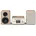 Stereoanlage DAB FM Bluetooth CD USB weiß/Eiche