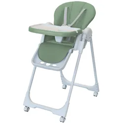 Baby Vivo Design Kinderhochstuhl aus Kunststoff - Tippy in Cool Mint