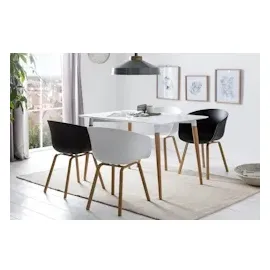 SalesFever Schalenstuhl Set schwarz