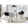 SalesFever Schalenstuhl Set schwarz