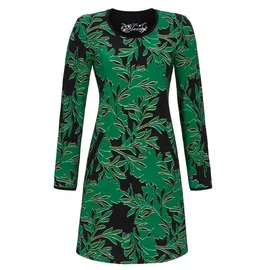 RINGELLA Nachthemd Damen Schlafshirt mit langem Arm (1-tlg) Florales Design grün 44