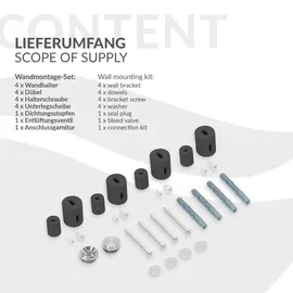 luxebath Iron EM Badheizkörper 1600 x 600 mm 900 W grau Mittelventil