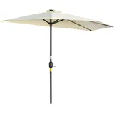 Outsunny Sonnenschirm, 270 x 240 cm - Sichtschutz, Sonnenschirme