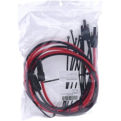 Solarkabel 4mm2 2 Stück 2 Meter Verlängerung Stecker montierte Solarstecker