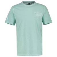 LERROS T-Shirt LERROS T-Shirt für Herren mit Brustprint grün XXXL