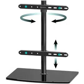 ONKRON PT3 TV-Stand 32-75 Zoll 40 kg Schwarz Glas