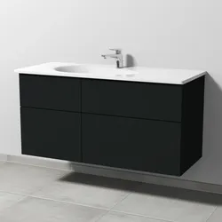 Sanipa Waschtischunterschrank „3way“ in Vulkan-Matt,