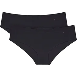 Hipster TRIUMPH "Smart Natural", Damen, Gr. 2, schwarz, Single Jersey, Obermaterial: 87% Modal, 13% Elasthan, unifarben, bequem, Unterhosen, bequem, weich, glatte Abschlüsse, Modal-Mix