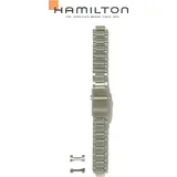 Hamilton Metall Khaki Aviation Band-set Edelstahl H695.644.106 - silber