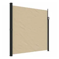 vidaXL Seitenmarkise Ausziehbar Beige 200x600 cm