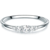 Trilani Ring Sterling Silber Zirkonia in 58 Damen