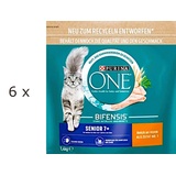 (EUR 6,07/kg) PURINA ONE Senior 7+ mit Huhn für Seniorkatzen: 6 x 1,4 kg =8,4 kg