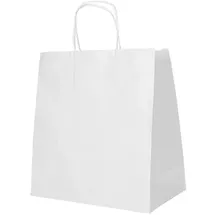 Papstar 25 Tragetaschen, Papier mit gedrehtem Tragegriff