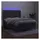 vidaXL Boxspringbett mit Matratze & LED Dunkelgrau 140x200 cm Samt