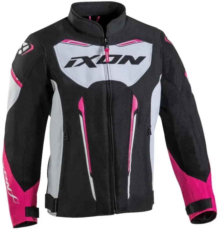 Ixon Striker Air Jacke - Black / White / Fuchsia - 12 Jahre