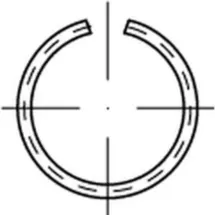 Hörger & Geßler DIN 9925 Sprengring Federstahl-Draht 4