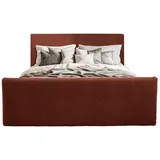 kaiser möbel Boxspringbett mit bettkasten und topper LAMM stoff Sven Kupfer 140x200 cm