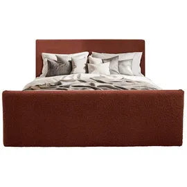 kaiser möbel Boxspringbett mit bettkasten und topper LAMM stoff Sven Kupfer 140x200 cm