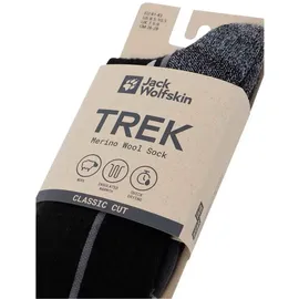 Jack Wolfskin Trek Merino Sock CL C 2 Paare Schwarz 35-37
