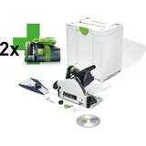 Festool Tauchsäge TSC 55 KEB-Basic-5,2 inkl. 2 x 5,2 Ah + Systainer SYS 3 M 437 ohne Ladegerät