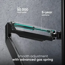 ONKRON Monitorhalterung G100-B für VESA TFT, Tisch-Befestigung, schwarz