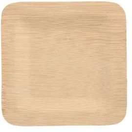 Papstar Bambus-Teller eckig 10 St. Beige