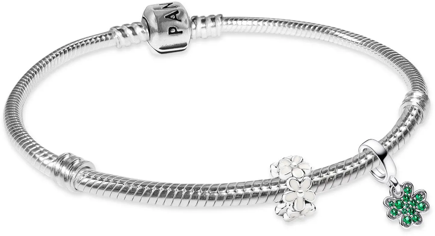 Pandora 68629 Damenarmband Silber Starter-Set Glücksbringer, 18 cm