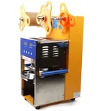 Vollautomatische Kommerzielle Bubble Tea Bechersiegelmaschine Versiegelungsmaschine 400W Elektrische Kommerzielle Becherdichtungsdurchmesser 3-3/4 ", 400-600 Tassen/h