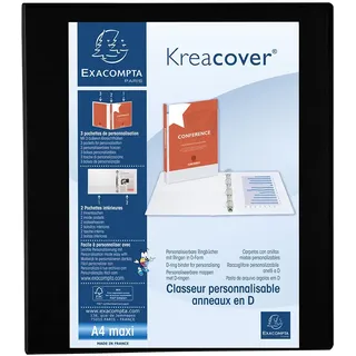 Exacompta KreaCover DIN A4 40 mm Schwarz