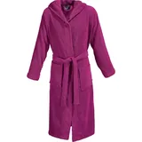 Erwin Müller Frottier Unisex-Bademantel mit Kapuze Heidelberg in fuchsia | Gr.: S