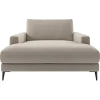 INOSIGN Chaiselongue Downtown Loungemöbel zum Relaxen, B/T/H: 132/170/84 cm, auch in Bouclé, Cord und Easy care - leicht mir Wasser zu reinigen grau
