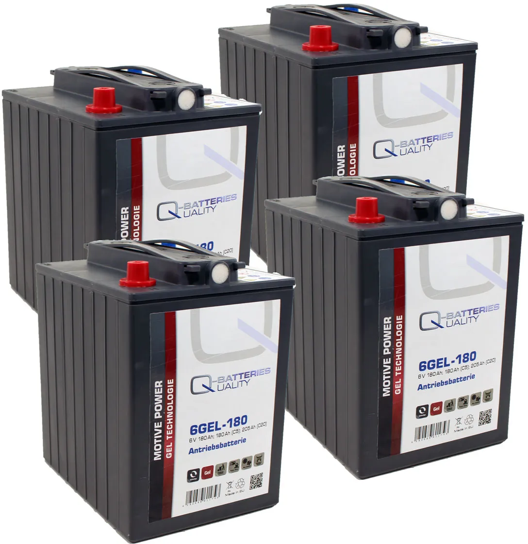 Ersatzakku für Columbus Reinigungsmaschinen Gel Batterie 24V 180Ah (4 Stück)