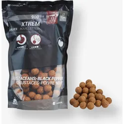 Boilies XTREM 900 Krebse/Schwarzer Pfeffer 20 mm 1 kg EINHEITSFARBE 1kg