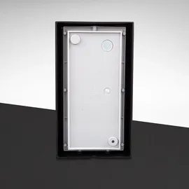 B.K.Licht Außenleuchte Metall 21,5x12x11,5 cm 1x E27 schwarz