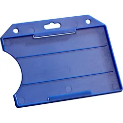 50 Ausweishüllen Hartplastik, offen blau