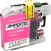 Ampertec Kompatible Tinte ersetzt Brother LC-123M magenta