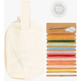 Creativ Company Mini Kreativ Set Sticken, Kosmetiktasche, Creme
