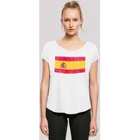 F4NT4STIC Long Cut T-Shirt Spain Spanien Flagge distressed in