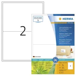 Herma 160x Universaletiketten - 199,6x143,5 mm - naturweiß weiß