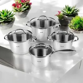 Husla Blossom Topf-Set 8-tlg. Edelstahl
