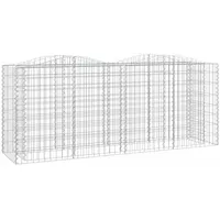 furnicato Gabionen-Hochbeet 200 × 50 × 100 cm