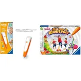 Ravensburger tiptoi Stift 00110 - Das spielerische Lernsystem, Lernspielzeug für Kinder ab 2 Jahren - Der Stift & tiptoi Active Spiel 00076, Mitmach-Abenteuer