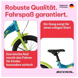 S'COOL XXlite 16 Zoll RH 31 cm blau/grün