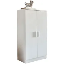 KADIMA DESIGN Schuhschrank 55 x 108 x 35 cm geschlossen / weiß