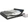 SalesFever Polsterbett, 180 x 200 cm | LED-Beleuchtung Kunstleder Design Bett in moderner Form, schwarz
