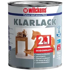 Wilckens Klarlack 2in1 Weiß seidenmatt 0,75 l