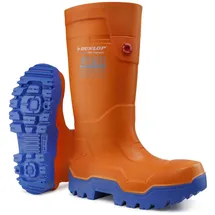 Dunlop Protective Footwear, LP8KU01, FieldPRO Thermo+ Blau/Orange, Größe 47 EU