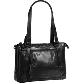 Spikes & Sparrow Henkeltasche Leder Black