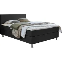 Atlantic Home Collection Edison Boxbett inklusive Rost und H3 Federkernmatratze, Anthrazit, 140 x 200 cm