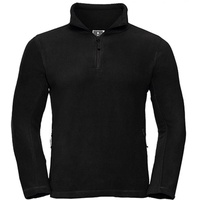 RUSSELL 1/4 Zip Outdoor Fleece Black - Größe XL